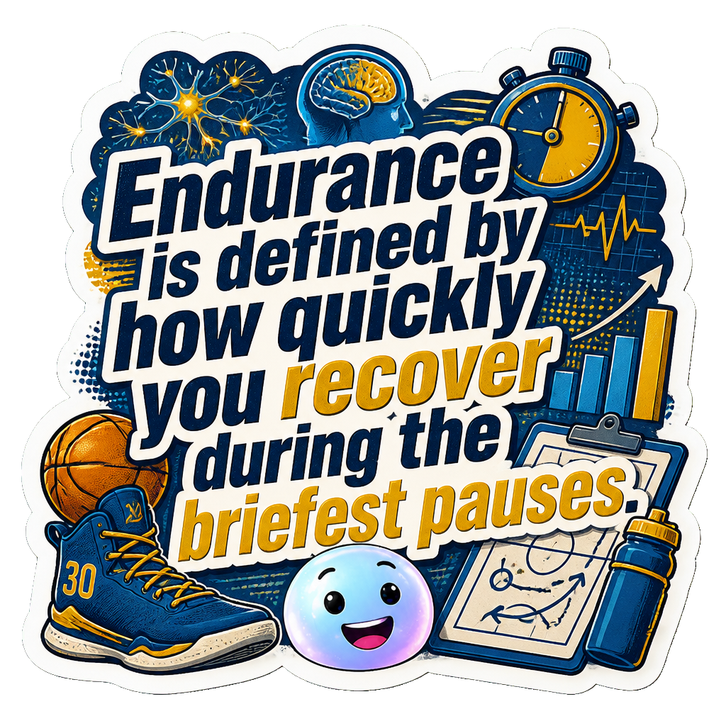 Endurance is defined by how quickly you recover during the briefest pauses.