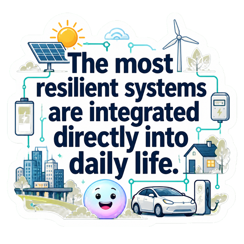 The most resilient systems are integrated directly into daily life.