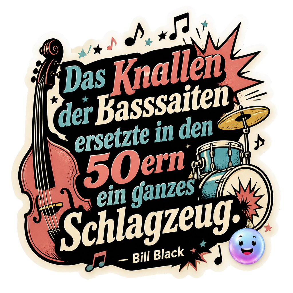 Das Knallen der Basssaiten ersetzte in den 50ern ein ganzes Schlagzeug.
