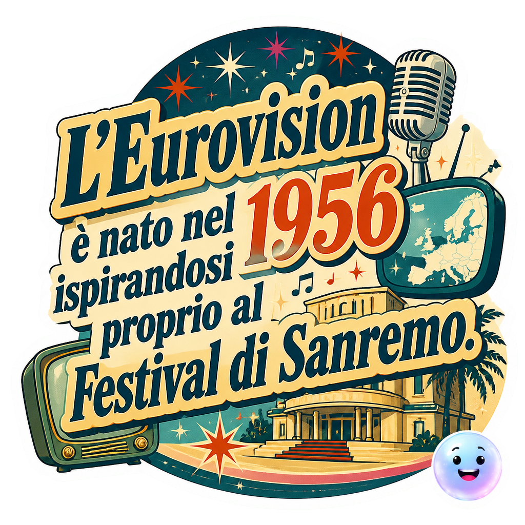 L'Eurovision è nato nel 1956 ispirandosi proprio al Festival di Sanremo.