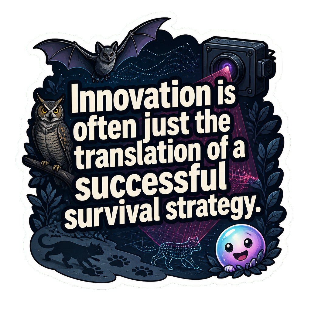 Innovation is often just the translation of a successful survival strategy.
