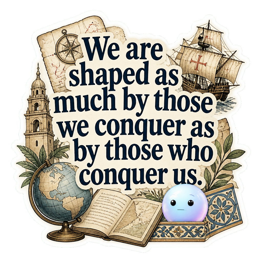 We are shaped as much by those we conquer as by those who conquer us.