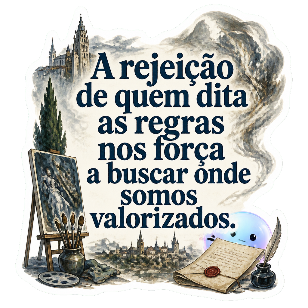 A rejeição de quem dita as regras nos força a buscar onde somos valorizados.