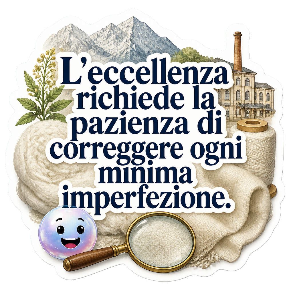 L'eccellenza richiede la pazienza di correggere ogni minima imperfezione.