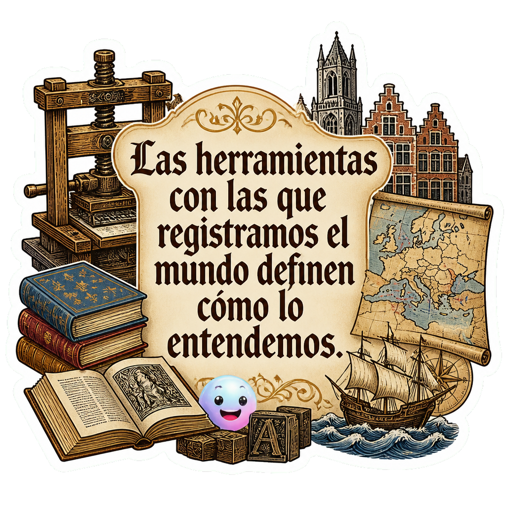 Las herramientas con las que registramos el mundo definen cómo lo entendemos.