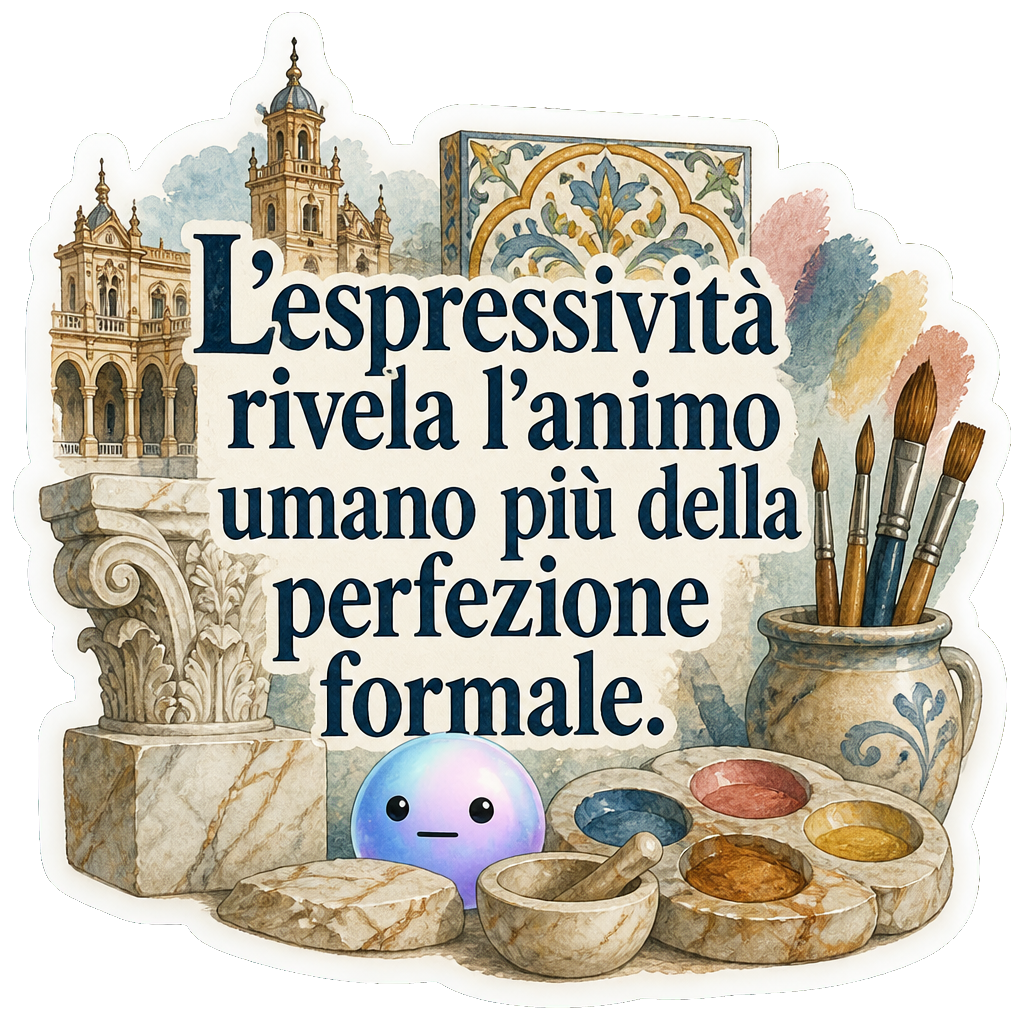 L'espressività rivela l'animo umano più della perfezione formale.