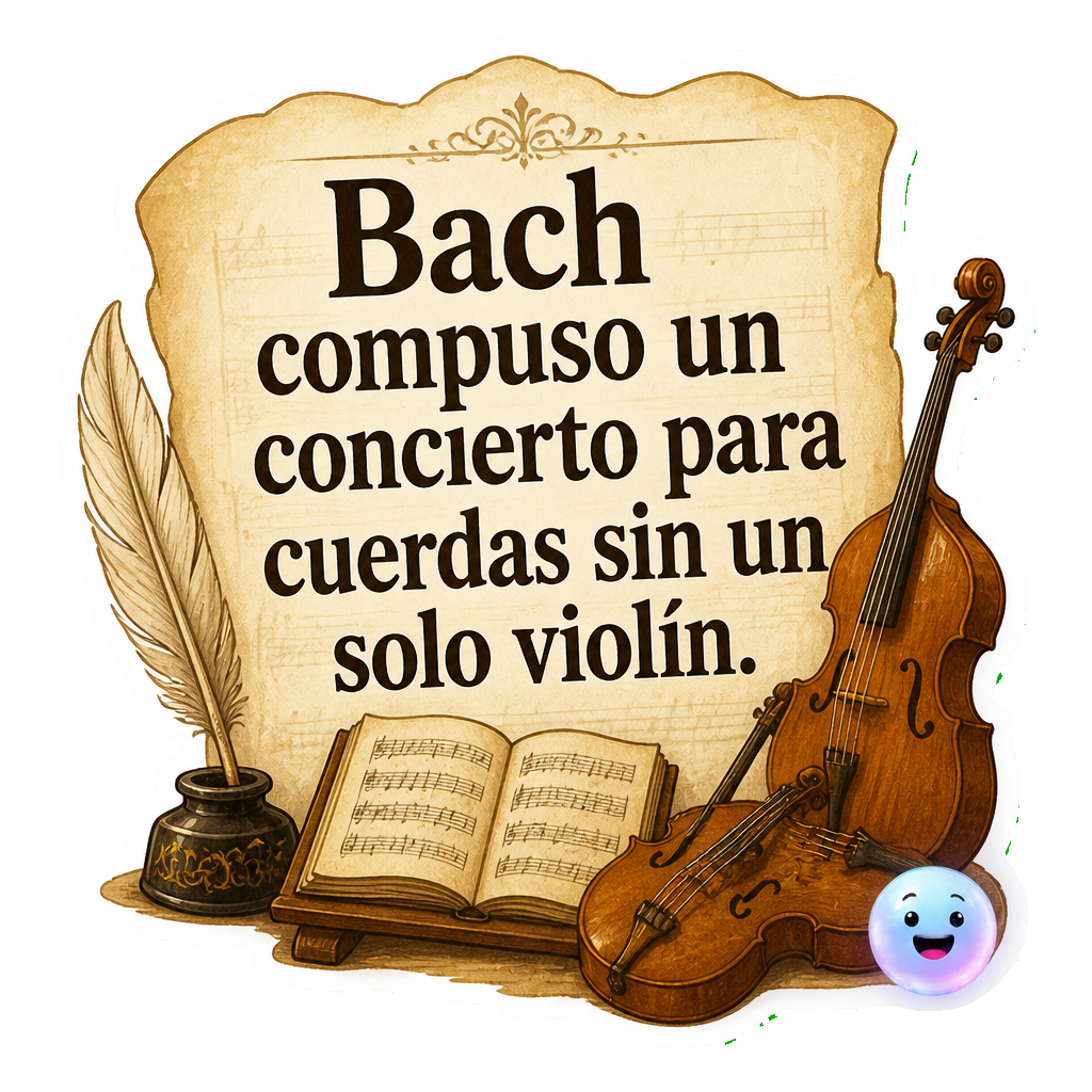 Bach compuso un concierto para cuerdas sin un solo violín.