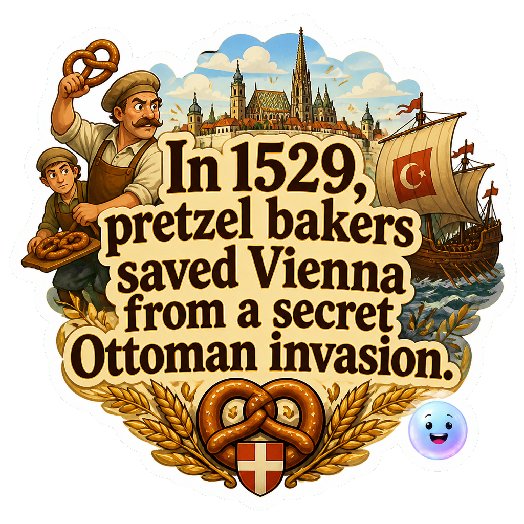 In 1529, pretzel bakers saved Vienna from a secret Ottoman invasion.