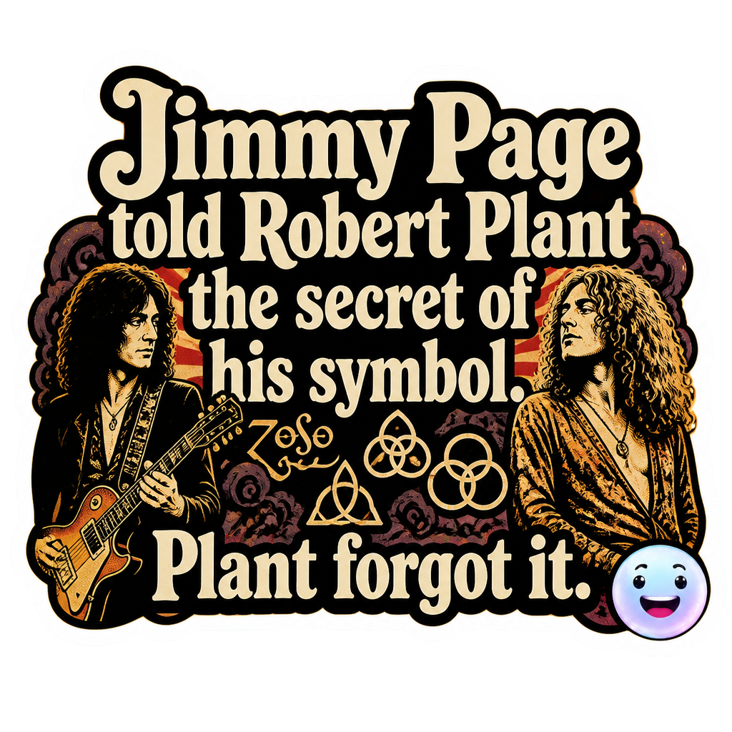 Jimmy Page told Robert Plant the secret of his symbol. Plant forgot it.