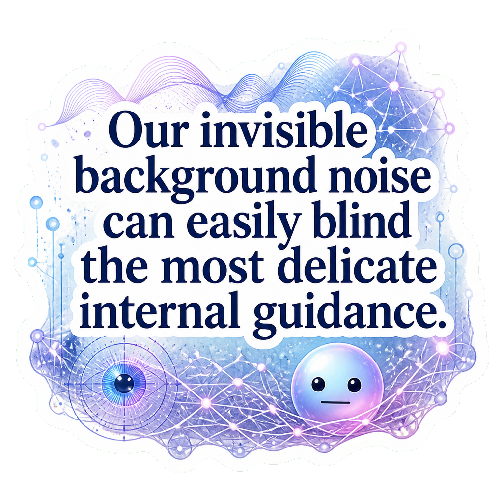 Our invisible background noise can easily blind the most delicate internal guidance.
