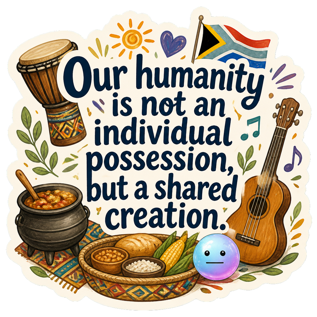 Our humanity is not an individual possession, but a shared creation.