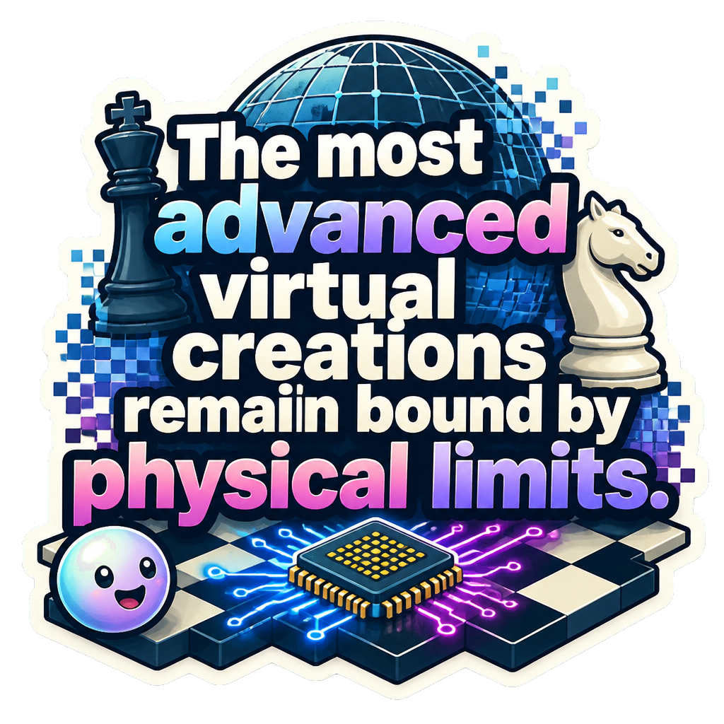 The most advanced virtual creations remain bound by physical limits.