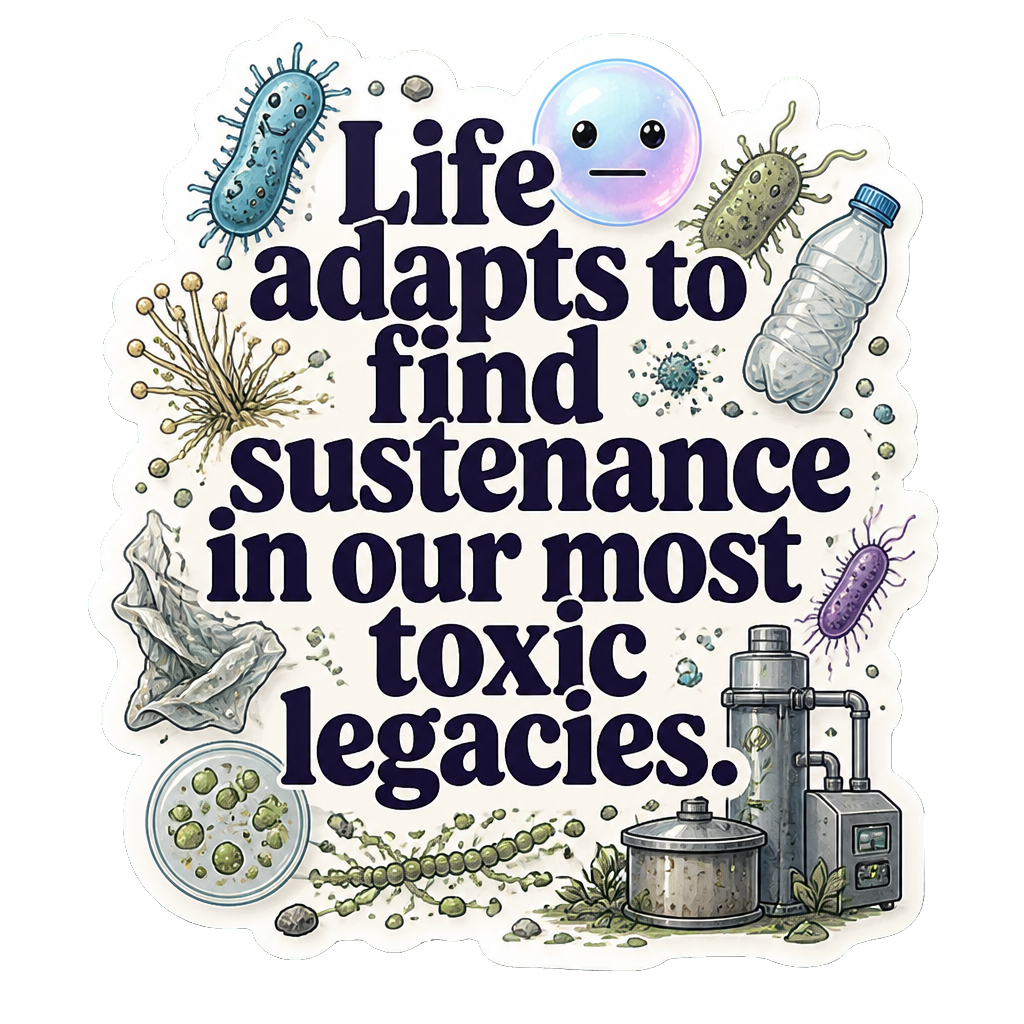 Life adapts to find sustenance in our most toxic legacies.