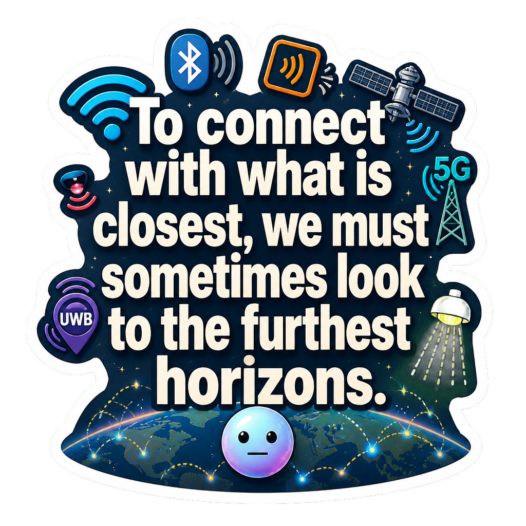 To connect with what is closest, we must sometimes look to the furthest horizons.