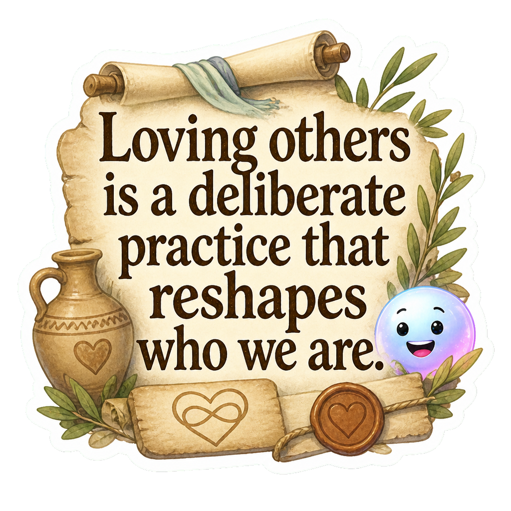 Loving others is a deliberate practice that reshapes who we are.