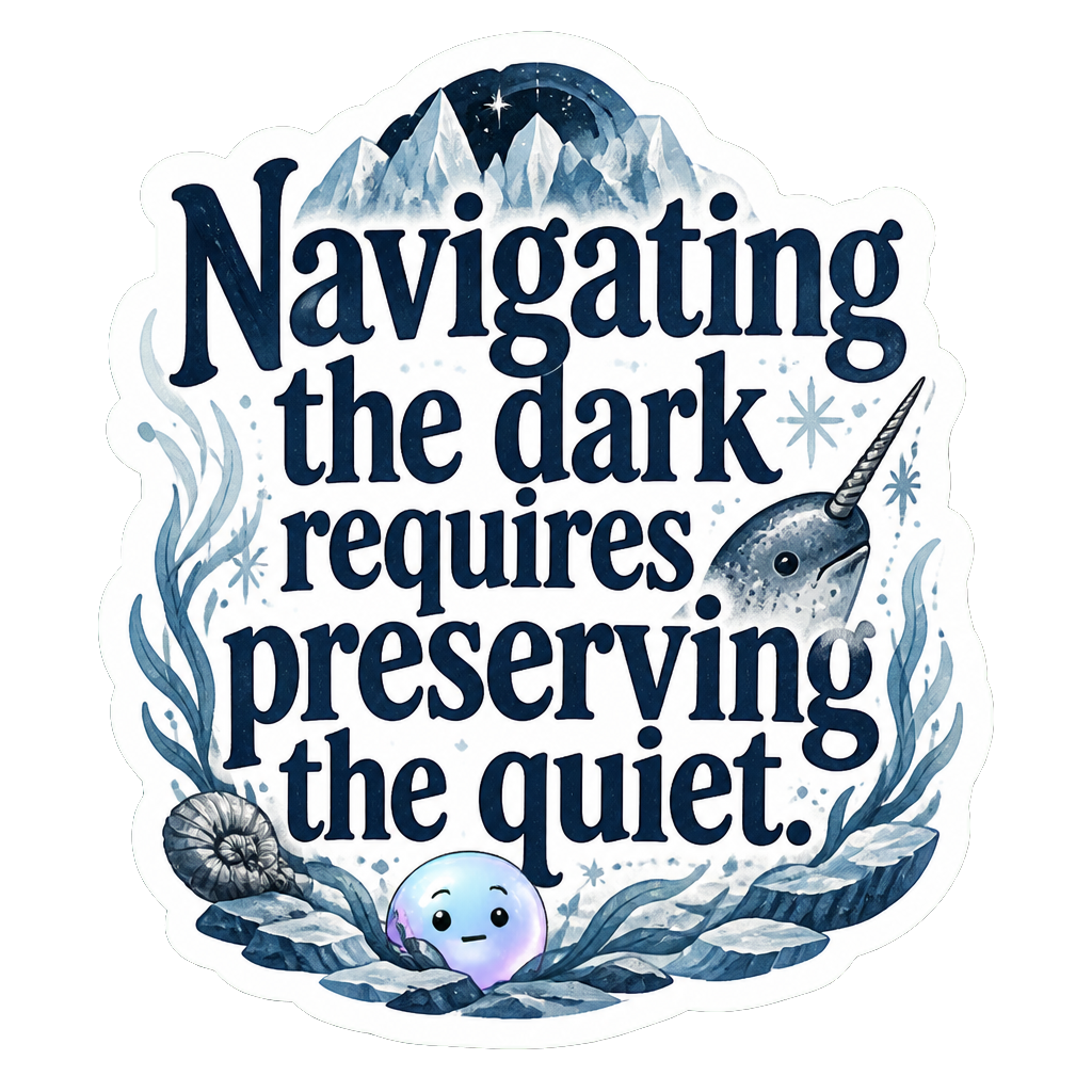 Navigating the dark requires preserving the quiet.