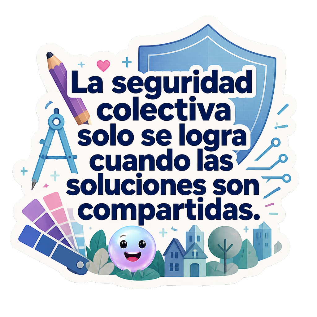 La seguridad colectiva solo se logra cuando las soluciones son compartidas.