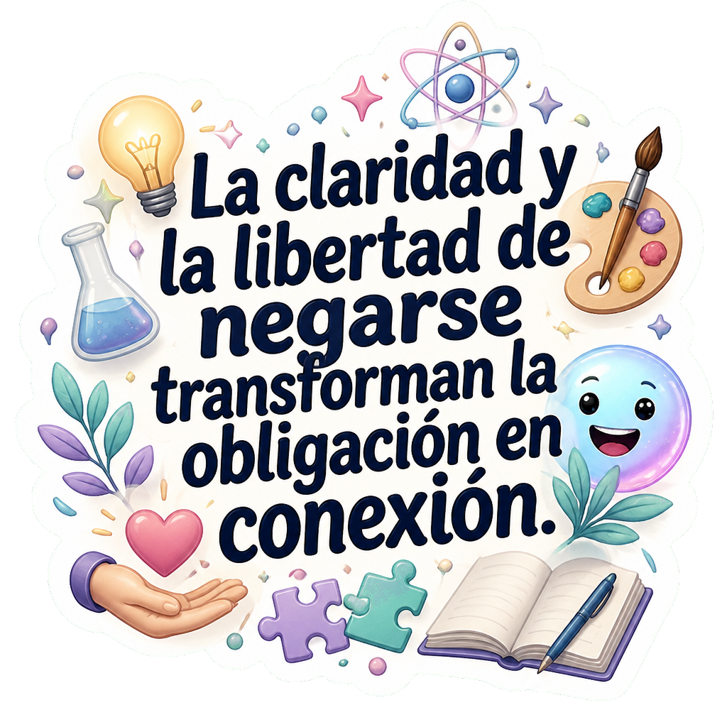 La claridad y la libertad de negarse transforman la obligación en conexión.