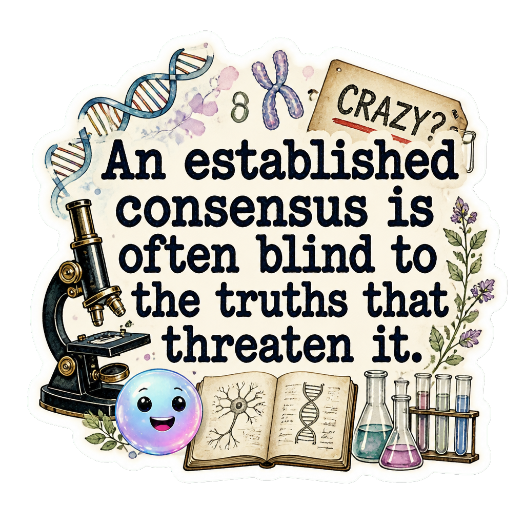 An established consensus is often blind to the truths that threaten it.