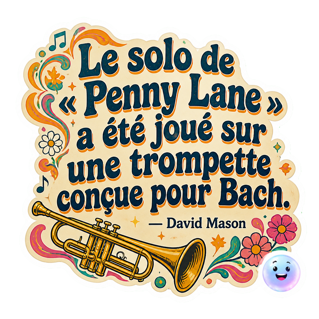 Le solo de « Penny Lane » a été joué sur une trompette conçue pour Bach.