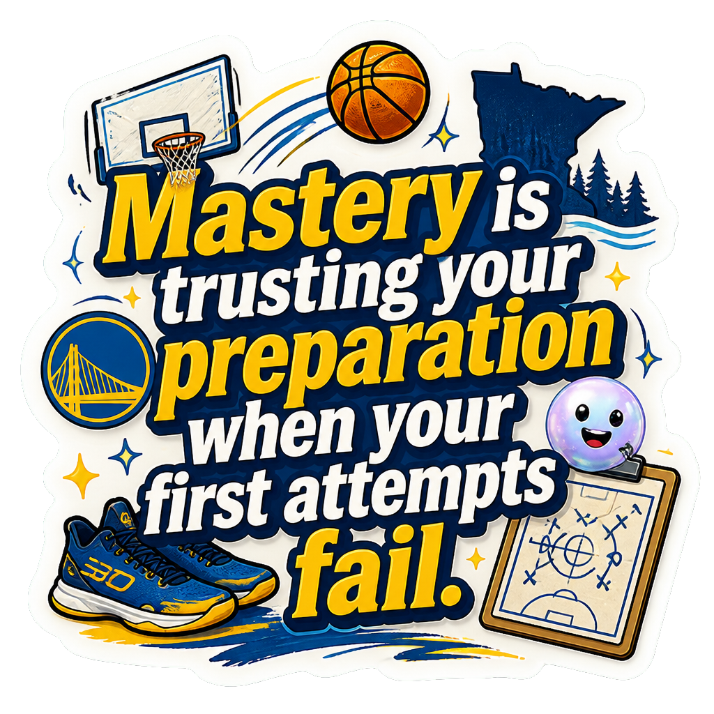 Mastery is trusting your preparation when your first attempts fail.