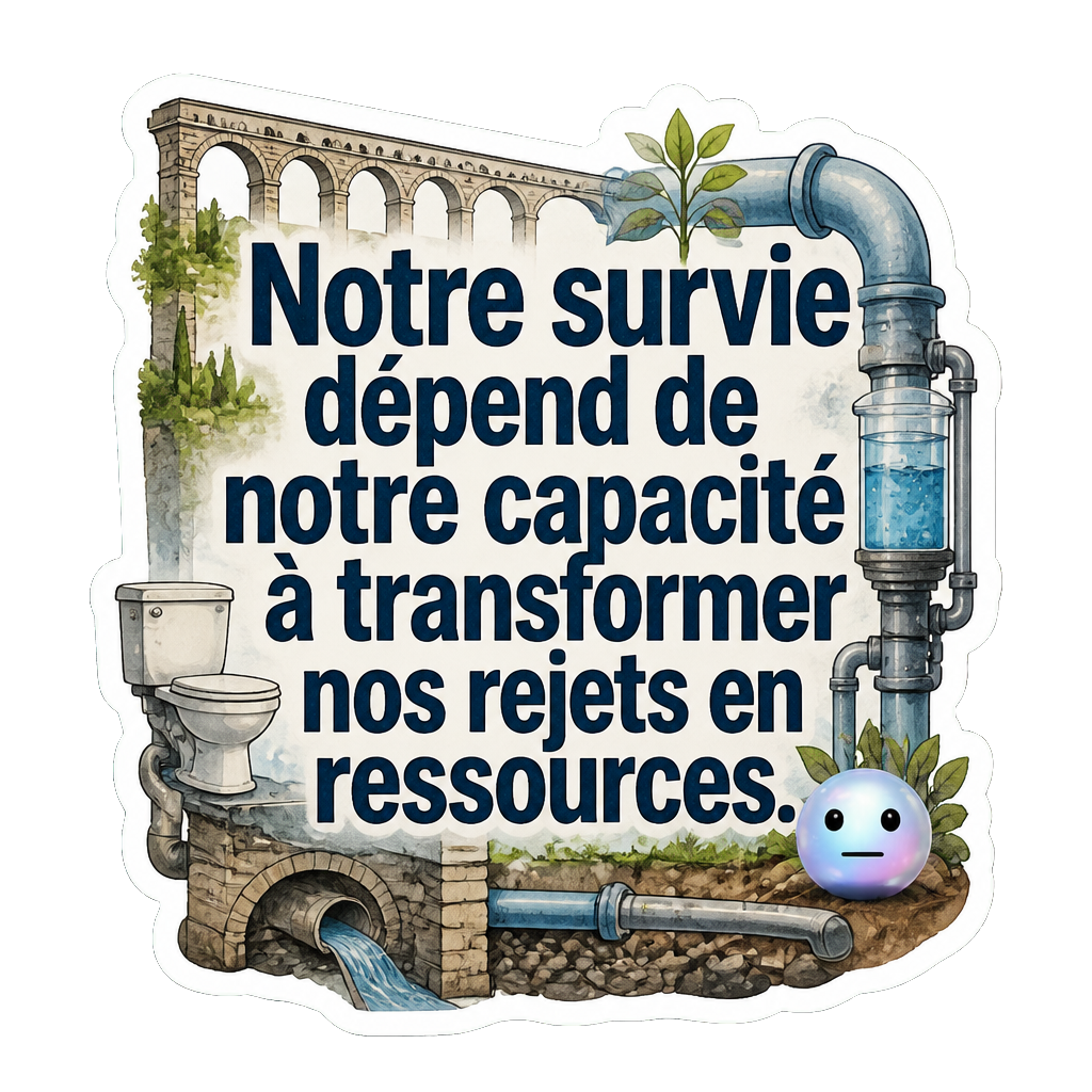 Notre survie dépend de notre capacité à transformer nos rejets en ressources.