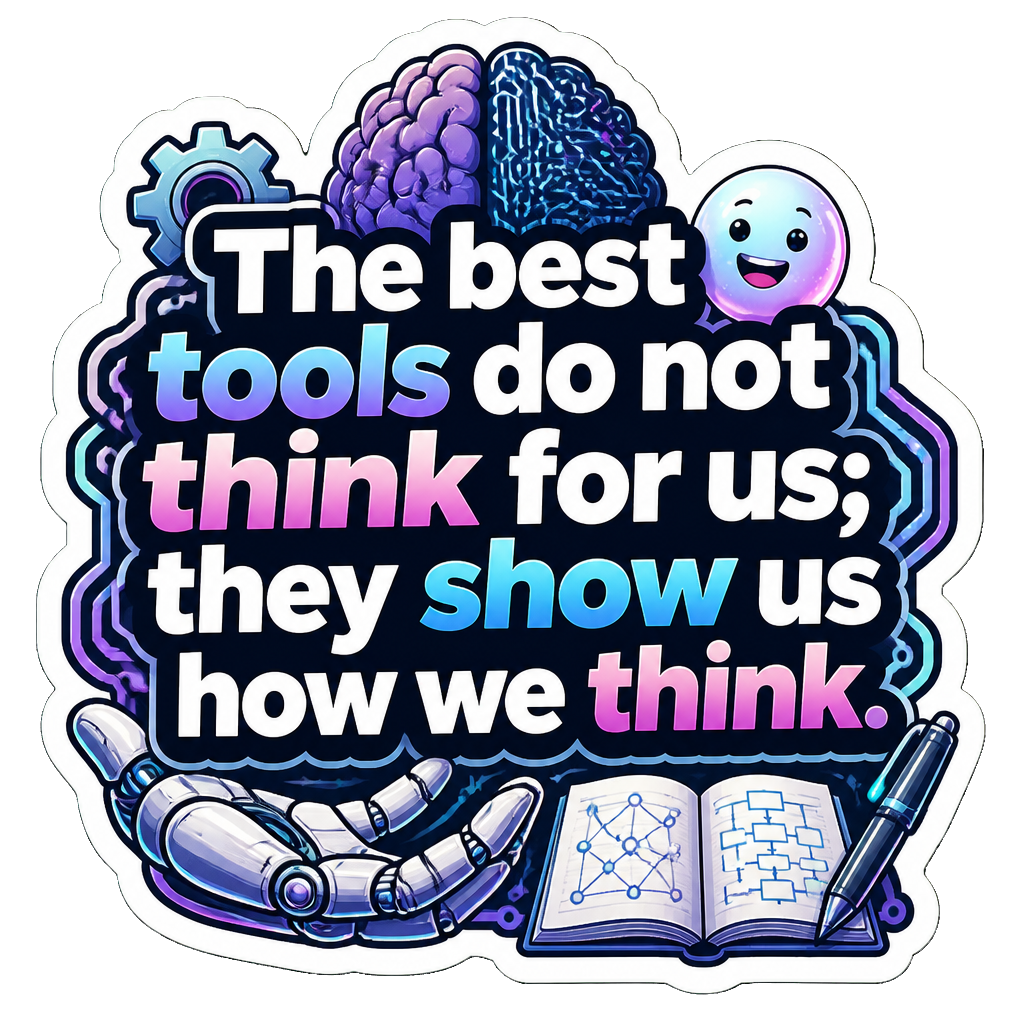 The best tools do not think for us; they show us how we think.