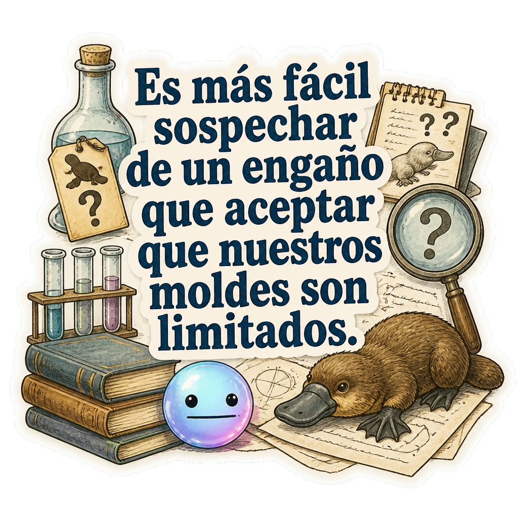 Es más fácil sospechar de un engaño que aceptar que nuestros moldes son limitados.