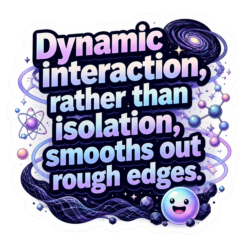 Dynamic interaction, rather than isolation, smooths out rough edges.