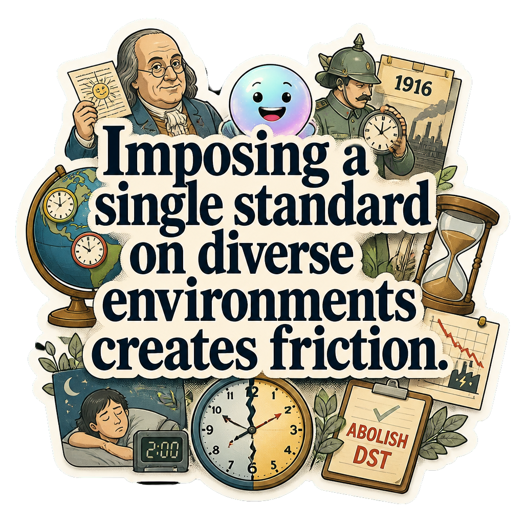 Imposing a single standard on diverse environments creates friction.