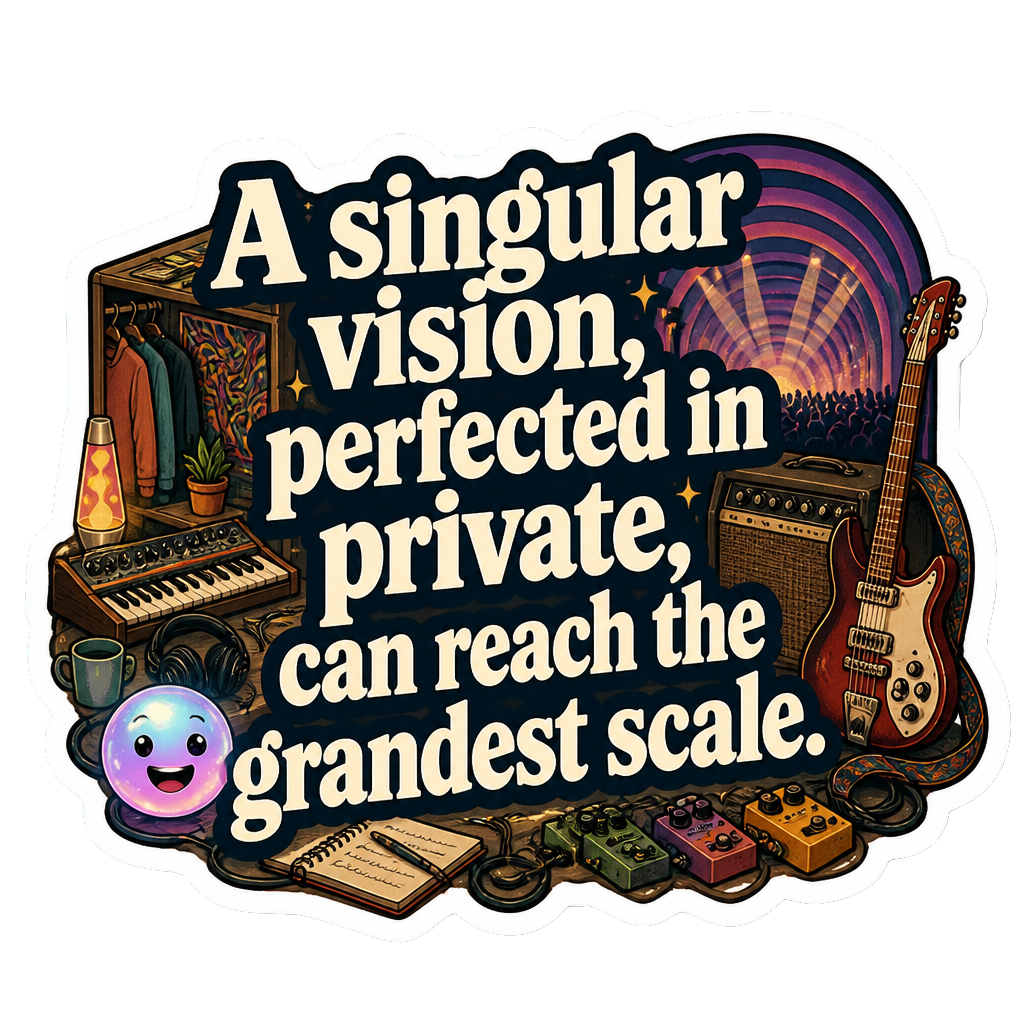 A singular vision, perfected in private, can reach the grandest scale.