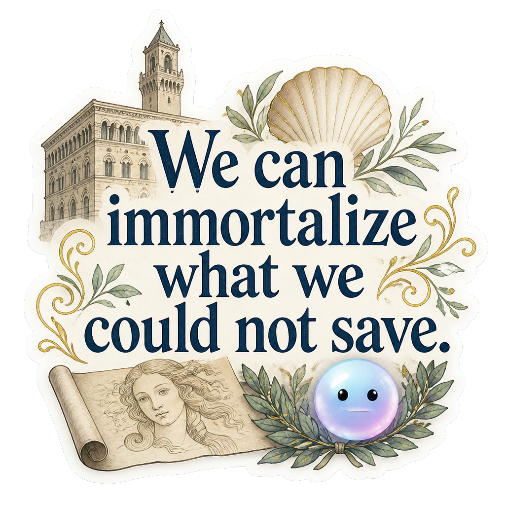 We can immortalize what we could not save.