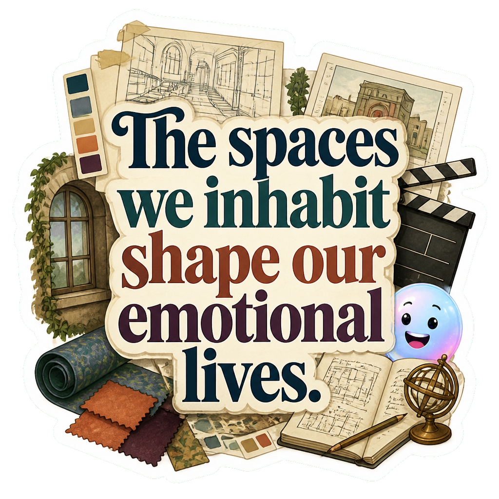 The spaces we inhabit shape our emotional lives.