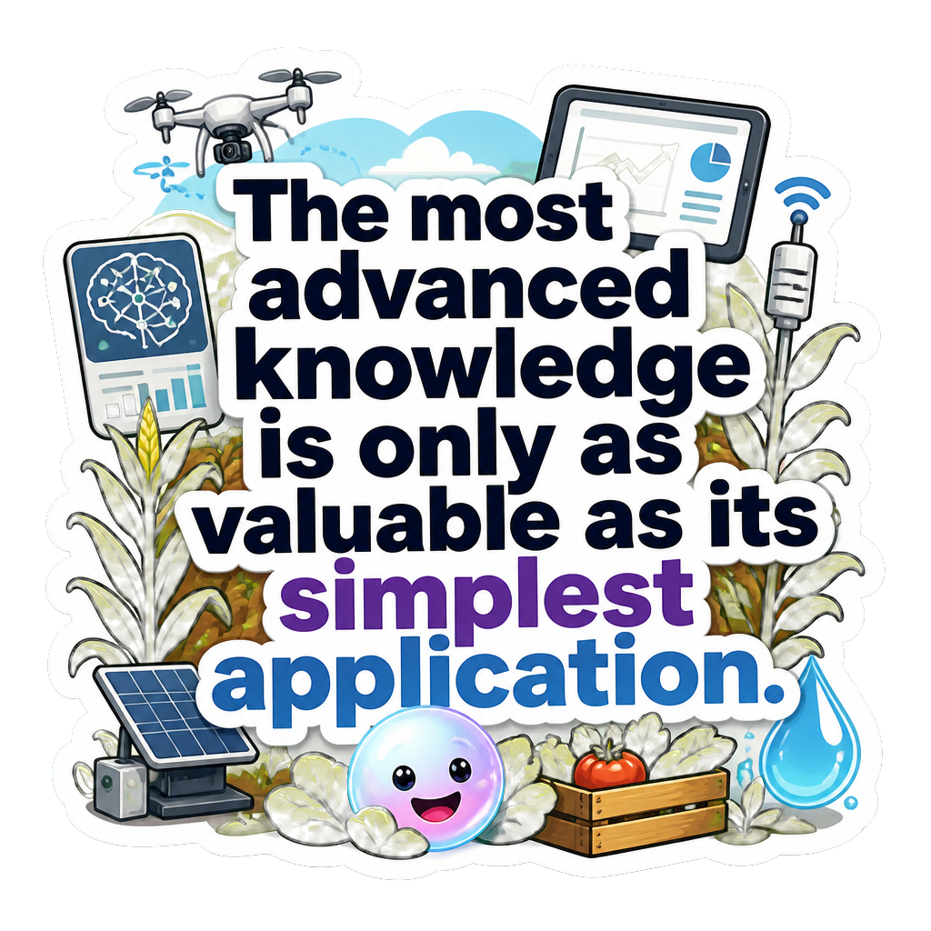 The most advanced knowledge is only as valuable as its simplest application.