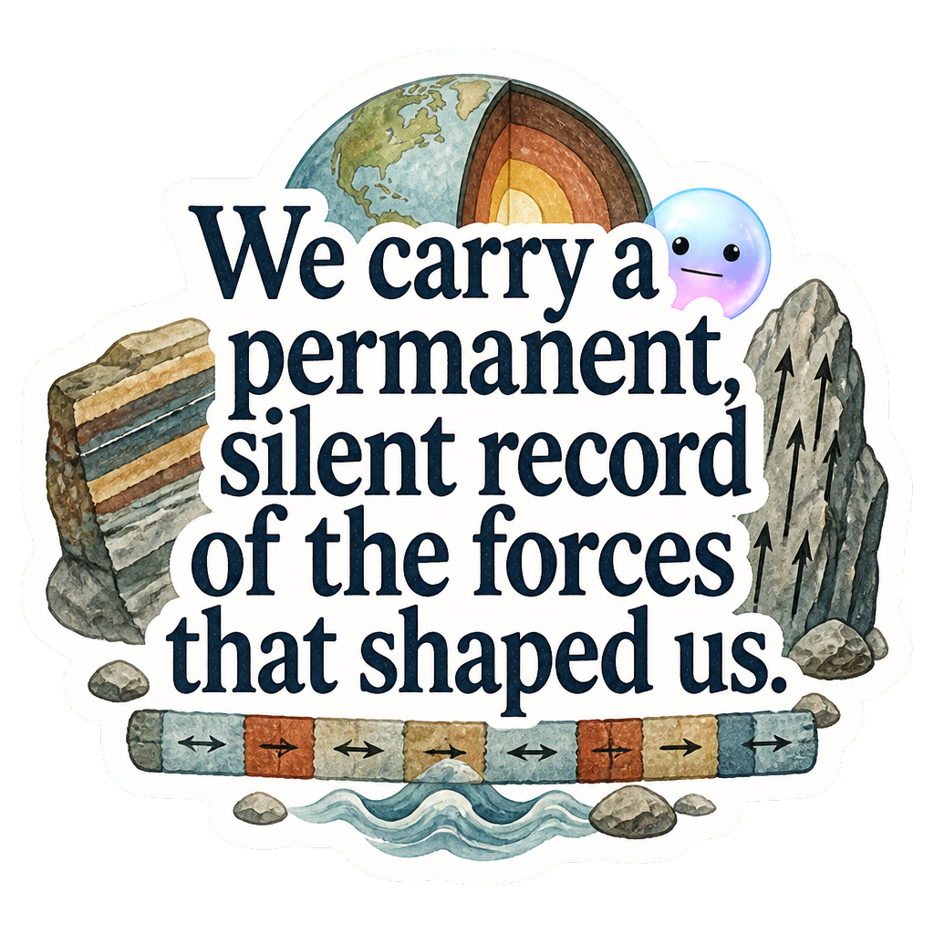 We carry a permanent, silent record of the forces that shaped us.
