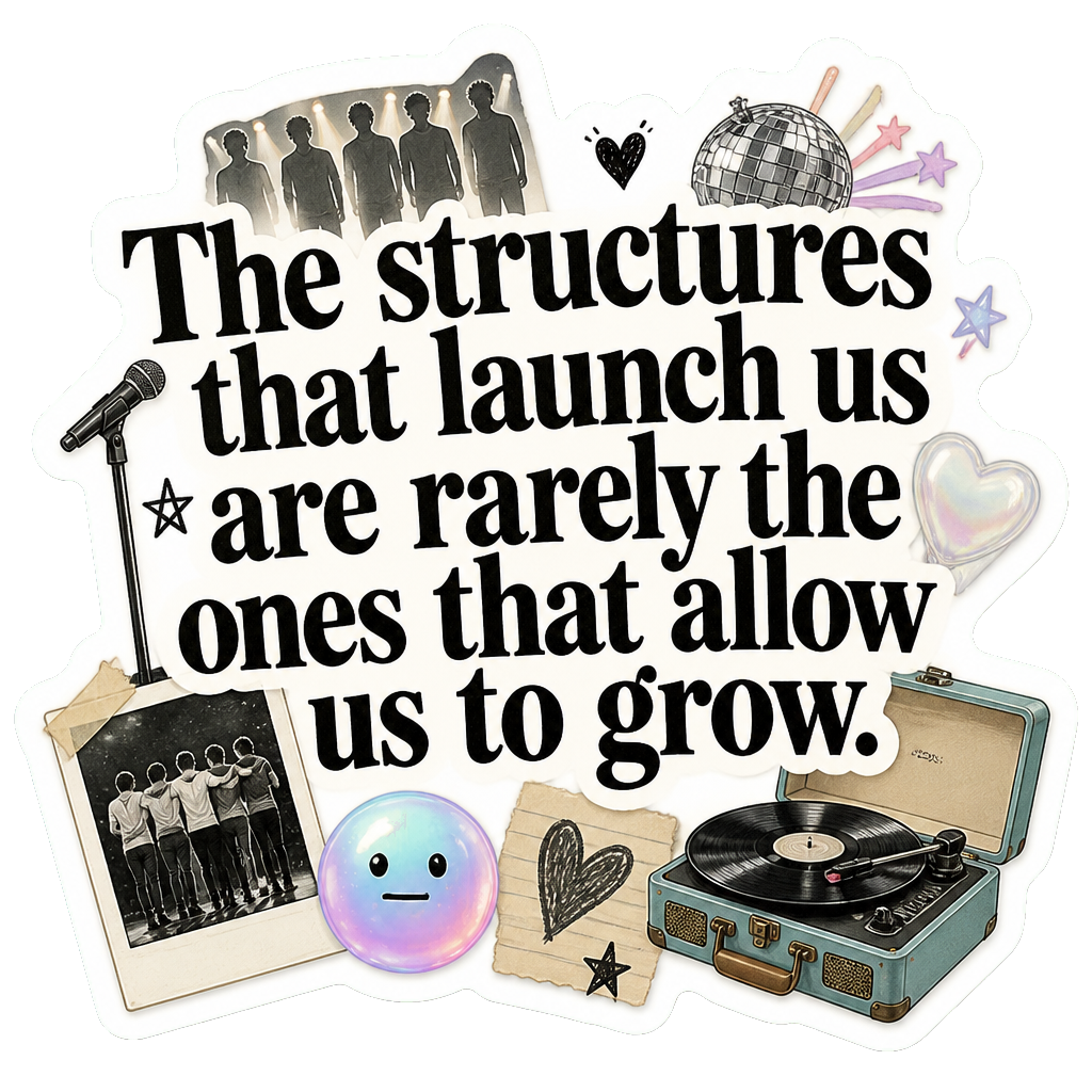 The structures that launch us are rarely the ones that allow us to grow.