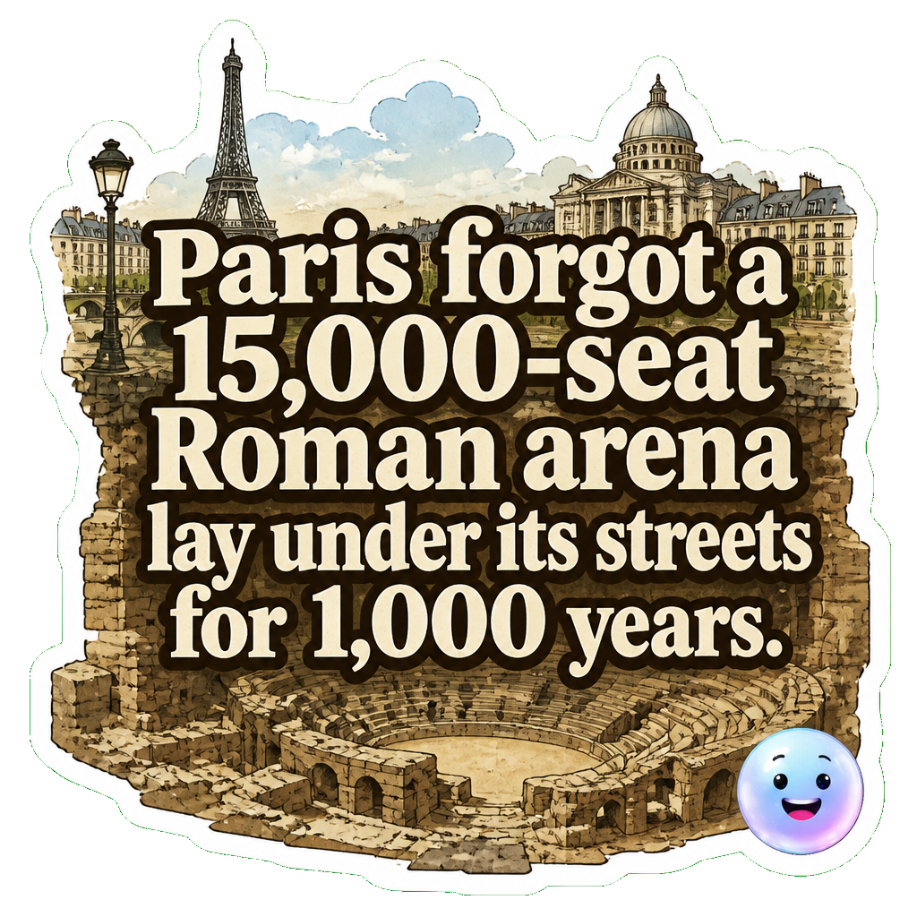 Paris forgot a 15,000-seat Roman arena lay under its streets for 1,000 years.