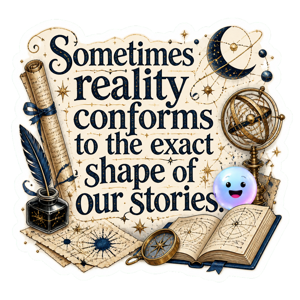 Sometimes reality conforms to the exact shape of our stories.