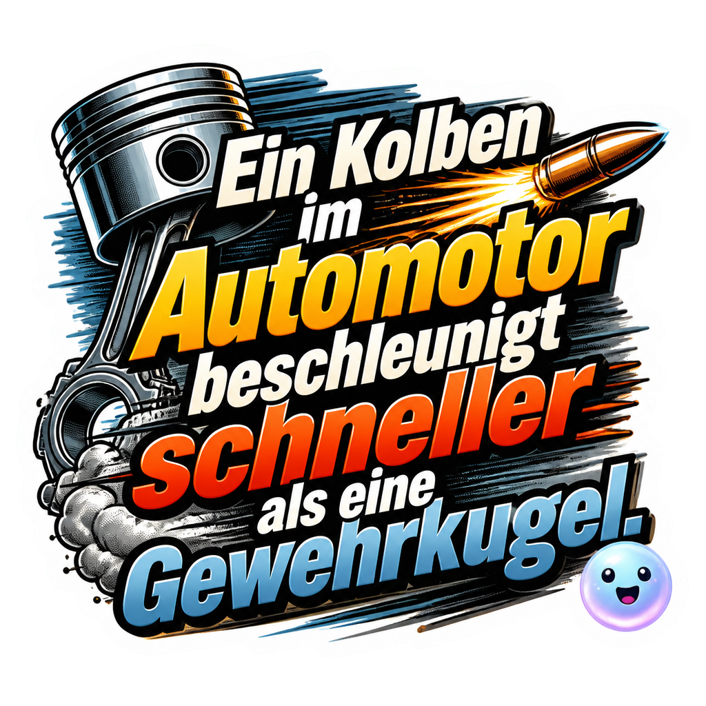 Ein Kolben im Automotor beschleunigt schneller als eine Gewehrkugel.