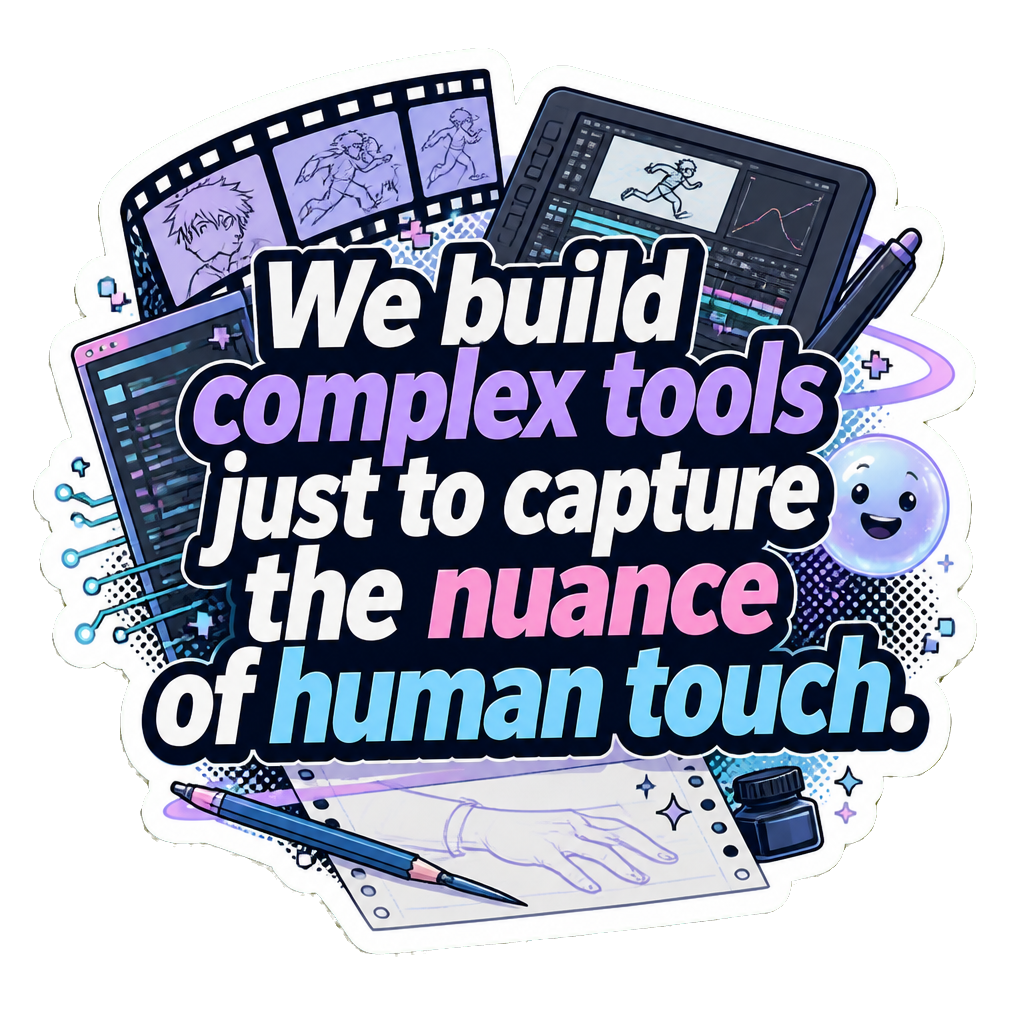 We build complex tools just to capture the nuance of human touch.