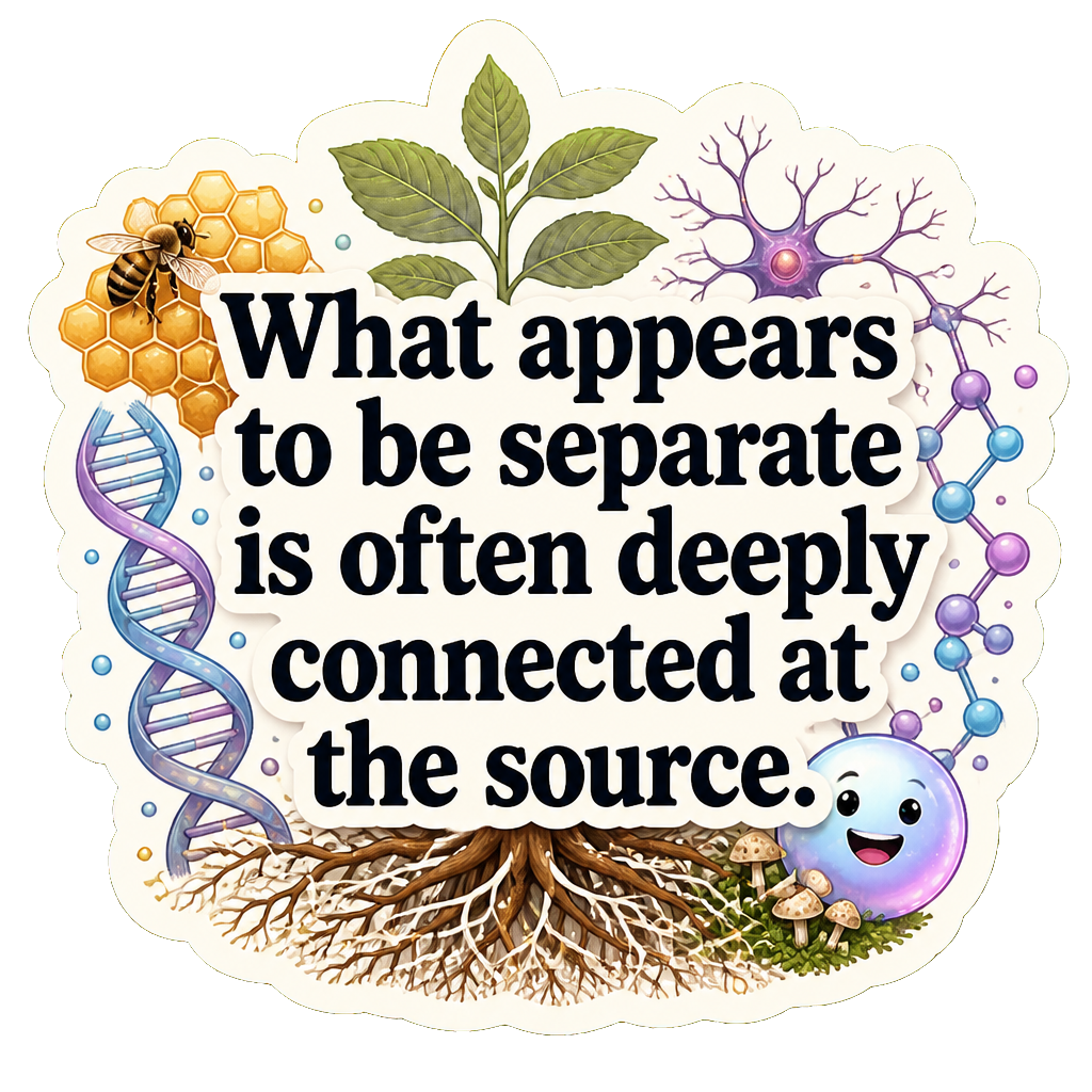 What appears to be separate is often deeply connected at the source.
