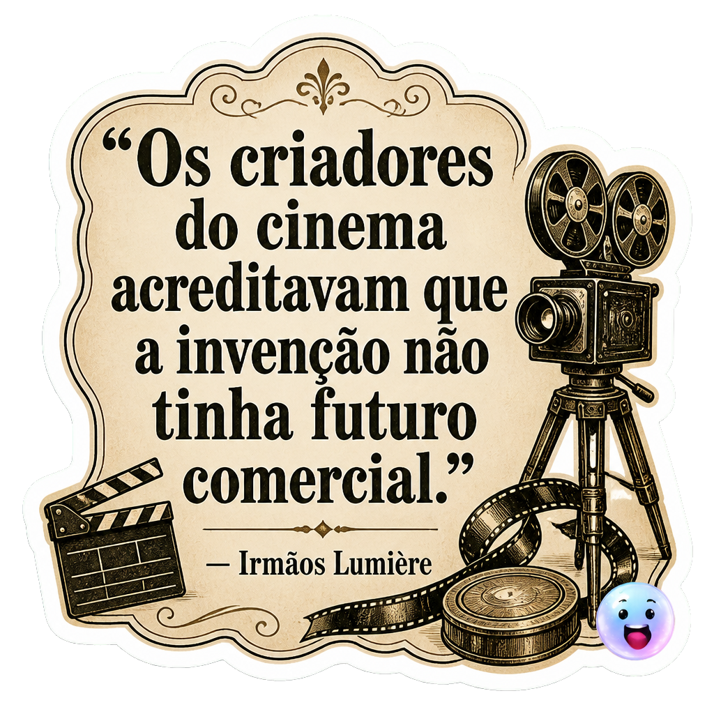 Os criadores do cinema acreditavam que a invenção não tinha futuro comercial.