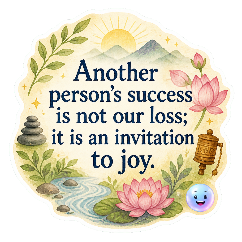 Another person's success is not our loss; it is an invitation to joy.