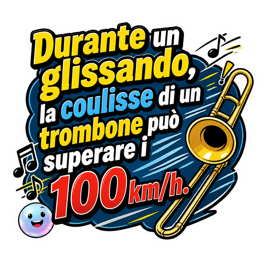 Durante un glissando, la coulisse di un trombone può superare i 100 km/h.