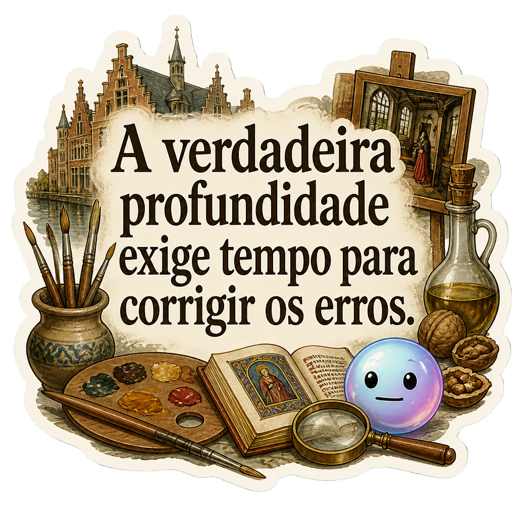 A verdadeira profundidade exige tempo para corrigir os erros.