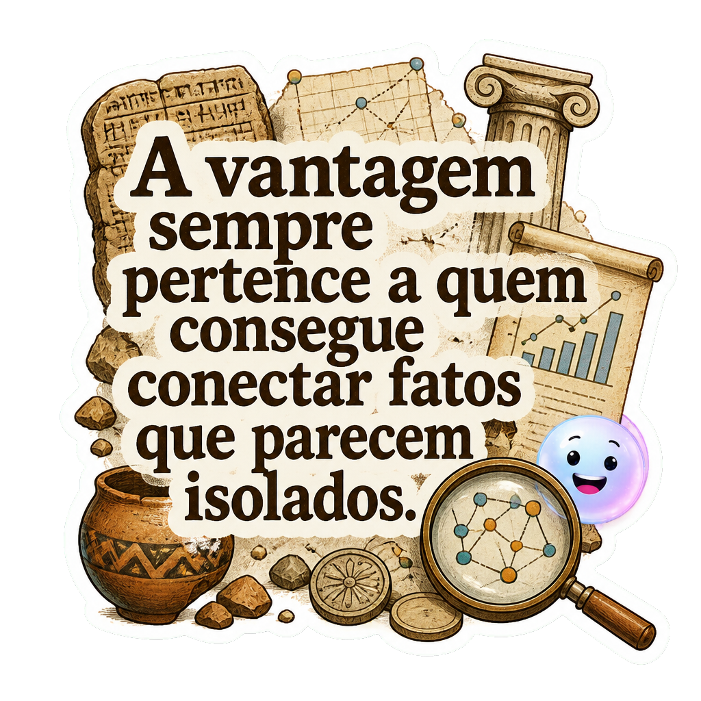 A vantagem sempre pertence a quem consegue conectar fatos que parecem isolados.