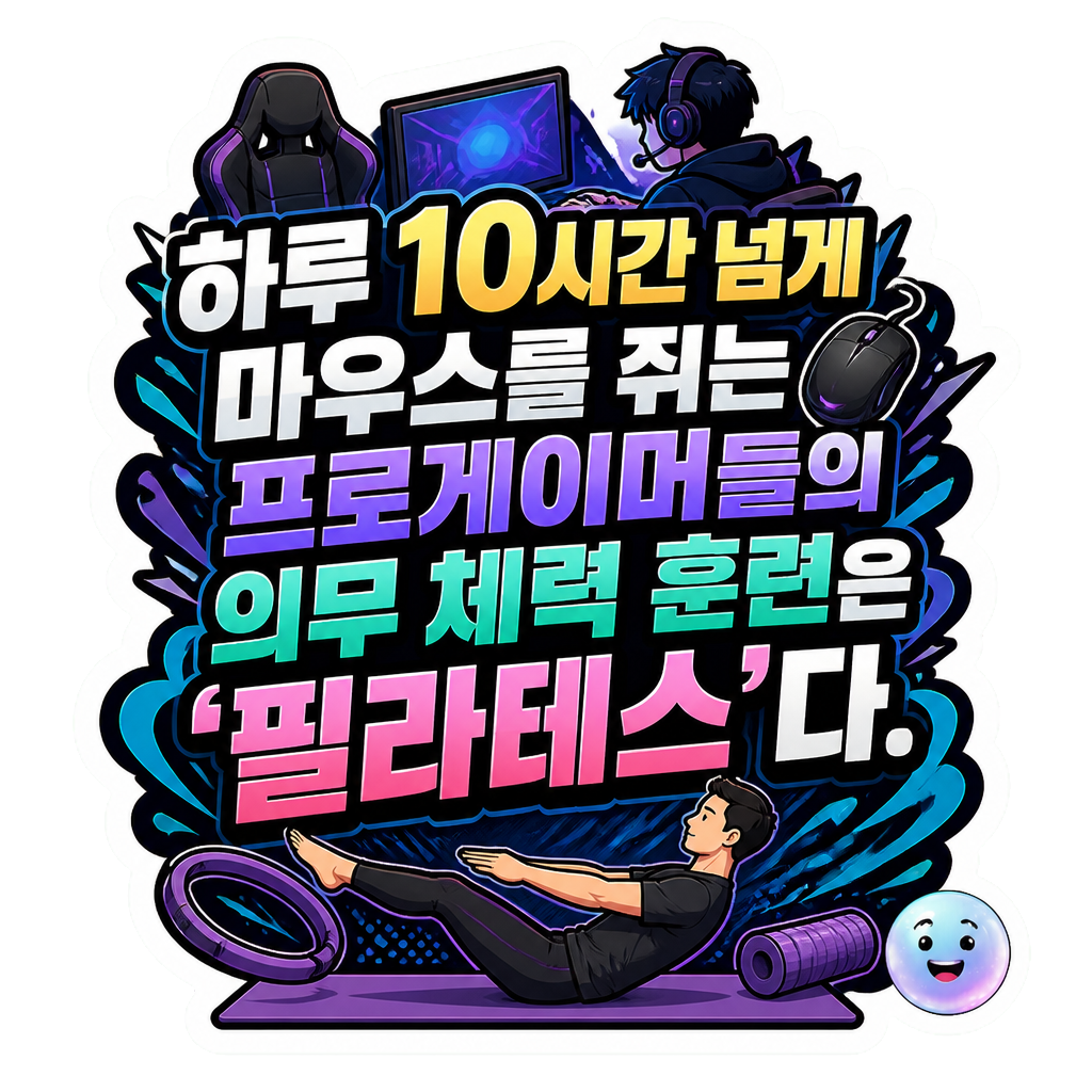 하루 10시간 넘게 마우스를 쥐는 프로게이머들의 의무 체력 훈련은 '필라테스'다.