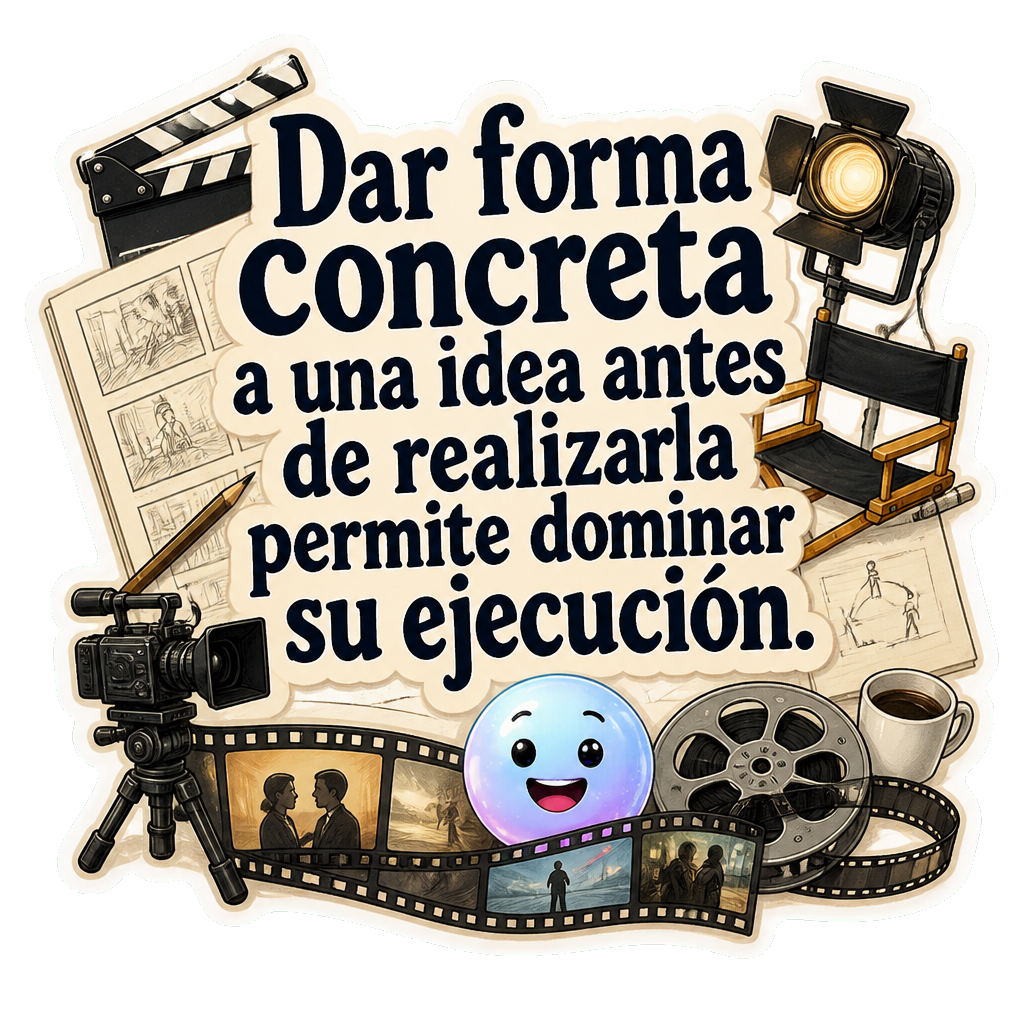 Dar forma concreta a una idea antes de realizarla permite dominar su ejecución.