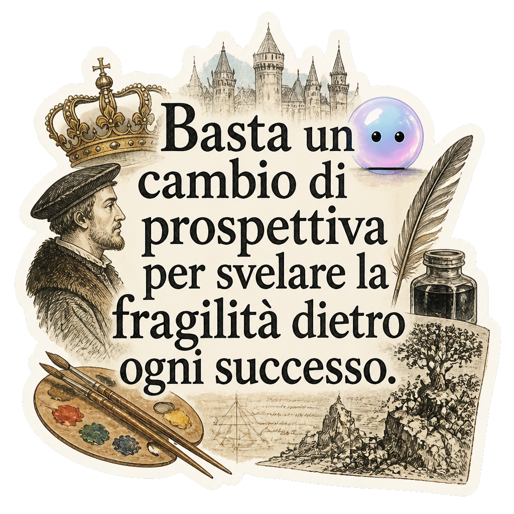 Basta un cambio di prospettiva per svelare la fragilità dietro ogni successo.