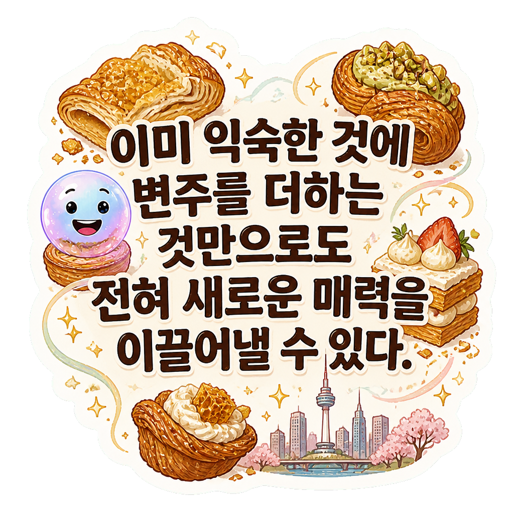 이미 익숙한 것에 변주를 더하는 것만으로도 전혀 새로운 매력을 이끌어낼 수 있다.